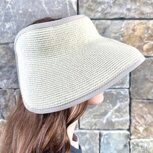 San Diego Hat Company Signature Ultrabraid Large Brim Visor OS Roll Up Travel